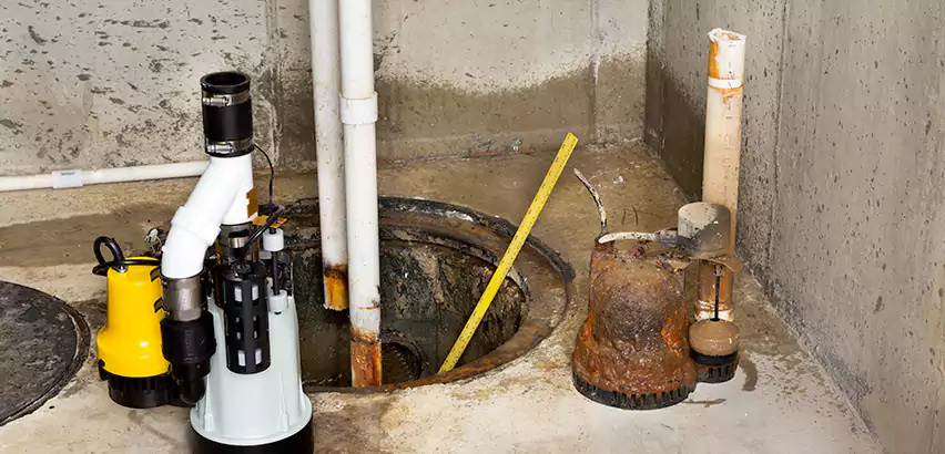 Installing Sump Pump in Finished Basement in Saco, ME
